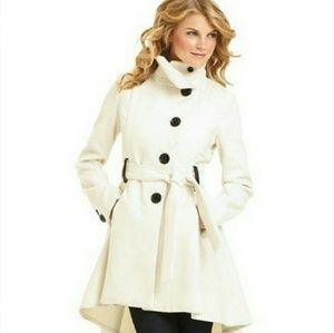 Steve madden Cream flare coat